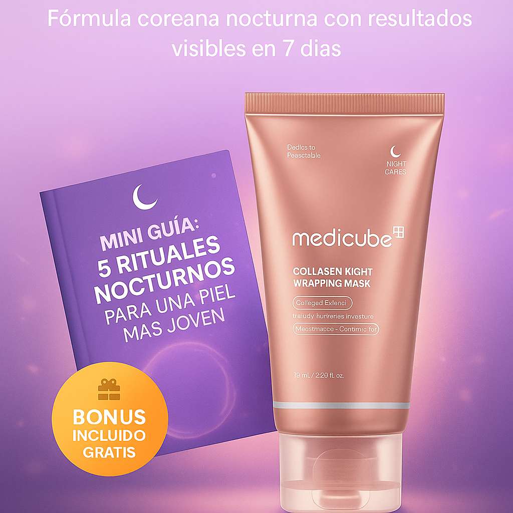Mascarilla Medicube Colágeno Noche + Ebook digital y Obsequio gratis
